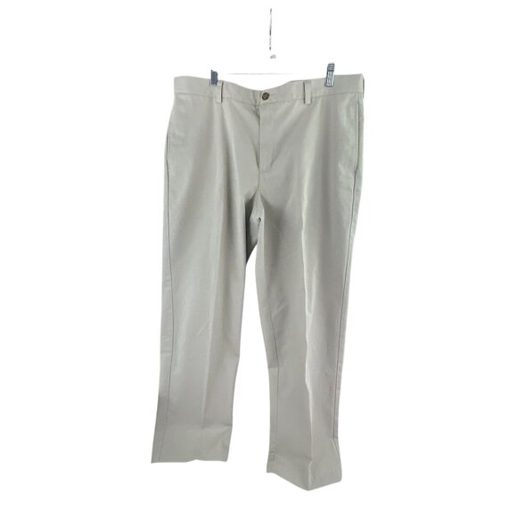 L.L. Bean Men's Natural Fit Khaki Cotton Pants New No Tags Size 37 Beige Chinos - Picture 1 of 9